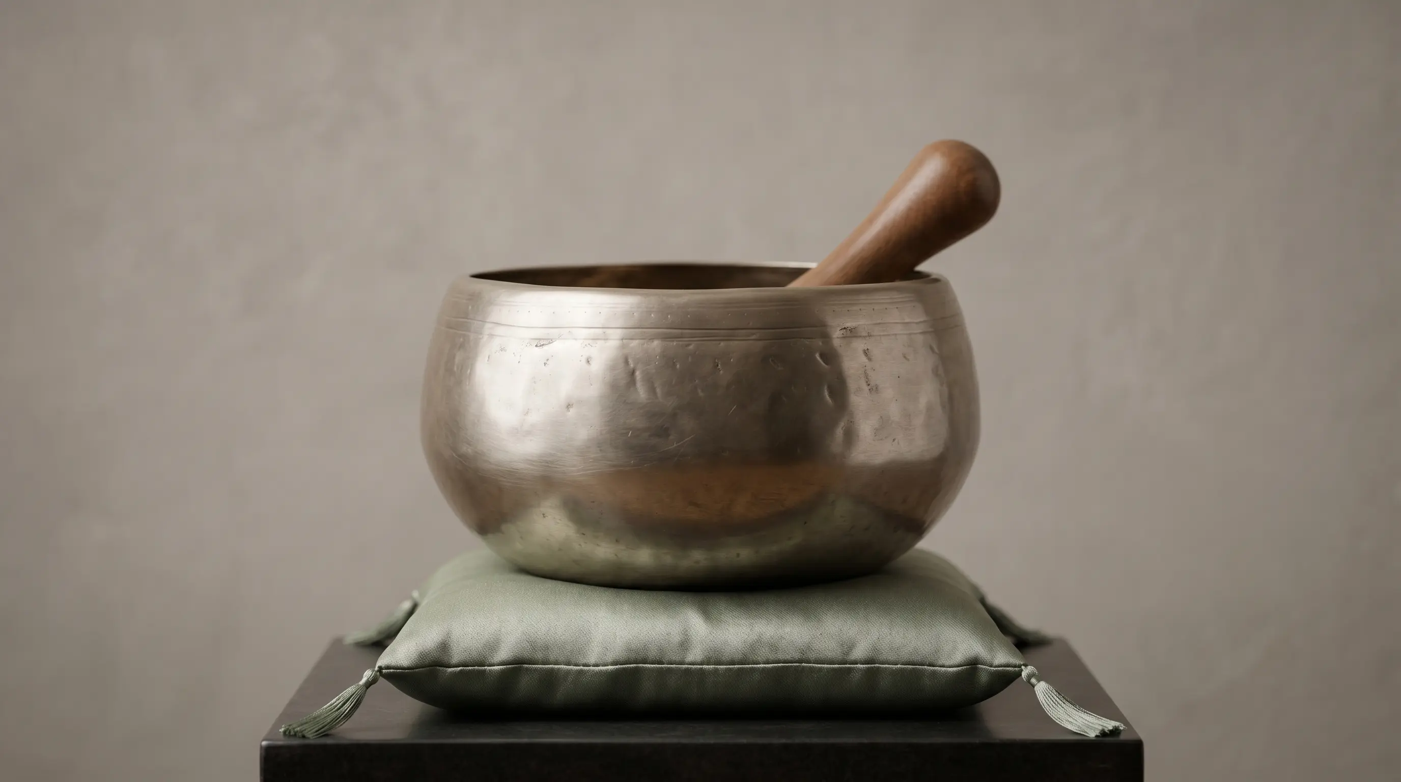 Authentic Tibetan Antique Nave Singing Bowl (15-16 cm)