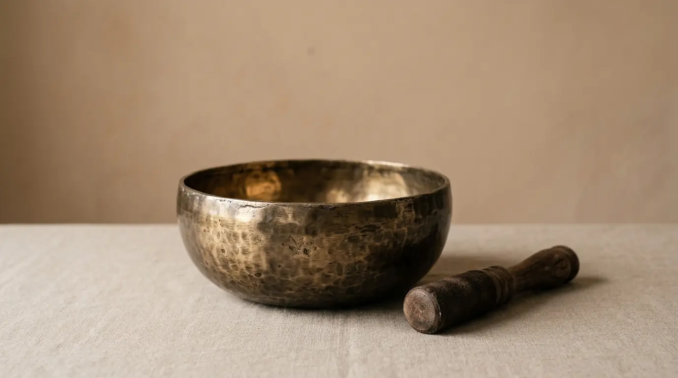 Tibetian Antique Nave Singing Bowls 20-21 cm