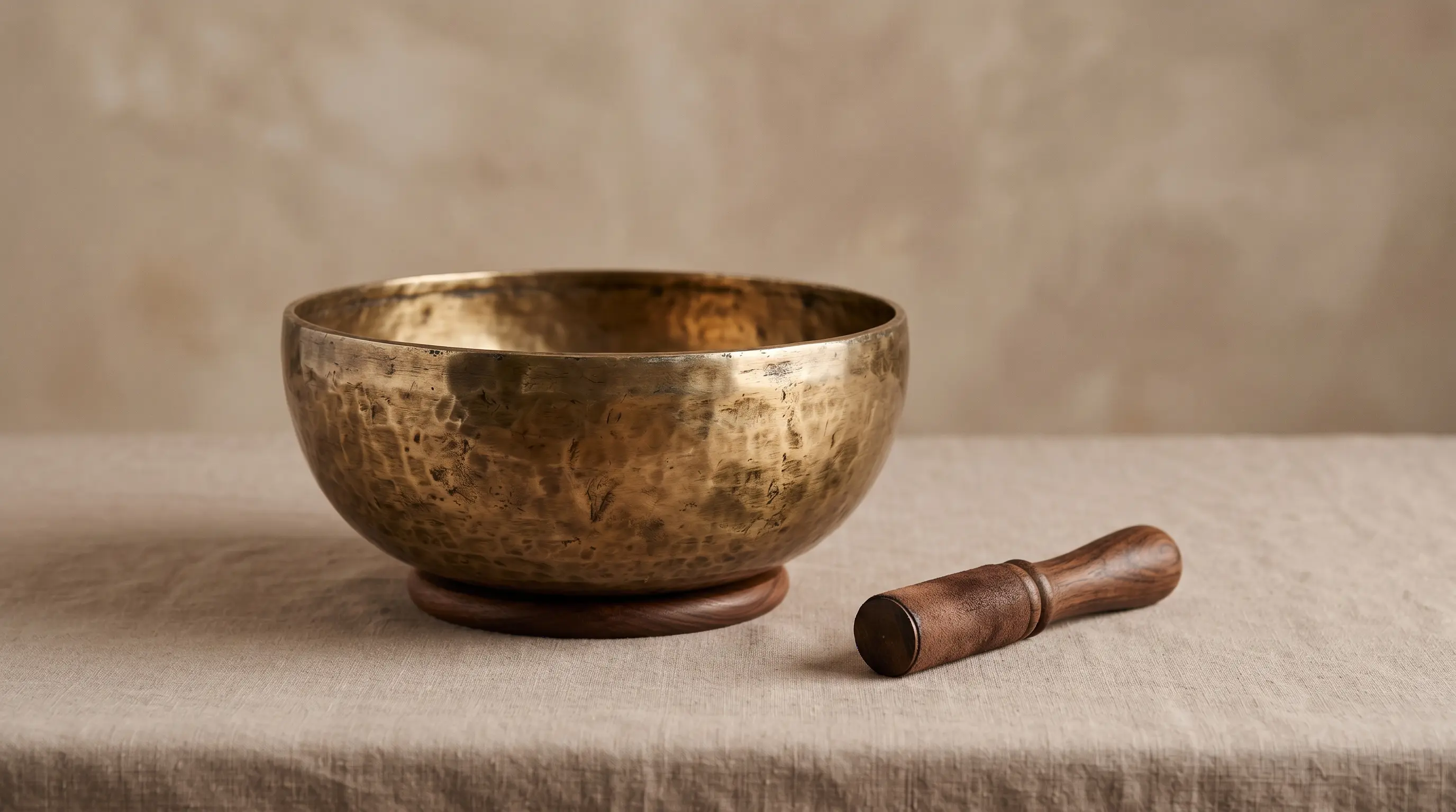 Authentic Tiger Antique Singing Bowl (32-33 cm)